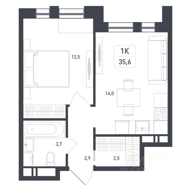 Apartment Sale, 35.6 sq. m. at Novaya Shcherbinka, Borisovka Village, Podolsk City District, Moscow Region, Russia #1 Apartment Sale, 35.6 sq. m. at Novaya Shcherbinka, Borisovka Village, Podolsk City District, Moscow Region, Russia #1