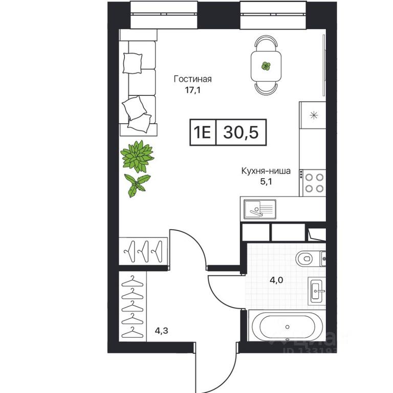 Apartment Sale, 30.5 sq. m. at Pushkino Grad, Polevaya ulitsa, selo Bratovshchina, Pshkinskiy Urban District, Moscow Region, Russia #1 Apartment Sale, 30.5 sq. m. at Pushkino Grad, Polevaya ulitsa, selo Bratovshchina, Pshkinskiy Urban District, Moscow Region, Russia #1