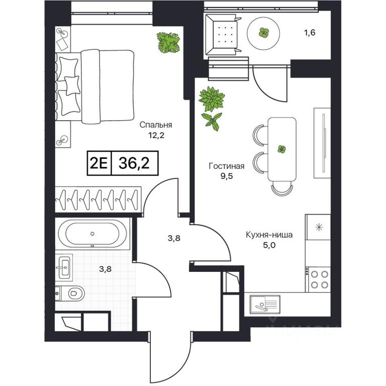 Apartment Sale, 36.2 sq. m. at Pushkino Grad, Polevaya ulitsa, selo Bratovshchina, Pshkinskiy Urban District, Moscow Region, Russia #1 Apartment Sale, 36.2 sq. m. at Pushkino Grad, Polevaya ulitsa, selo Bratovshchina, Pshkinskiy Urban District, Moscow Region, Russia #1