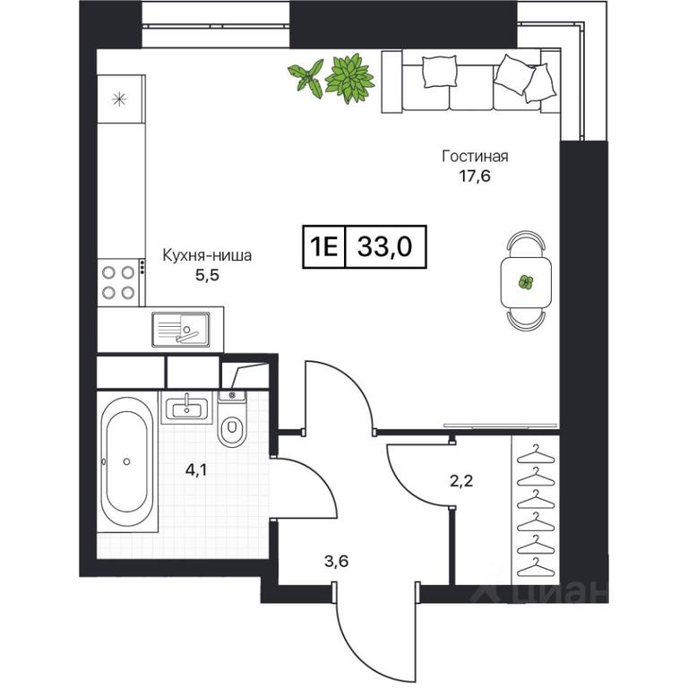 Apartment Sale, 33 sq. m. at Pushkino Grad, Polevaya ulitsa, selo Bratovshchina, Pshkinskiy Urban District, Moscow Region, Russia #1 Apartment Sale, 33 sq. m. at Pushkino Grad, Polevaya ulitsa, selo Bratovshchina, Pshkinskiy Urban District, Moscow Region, Russia #1