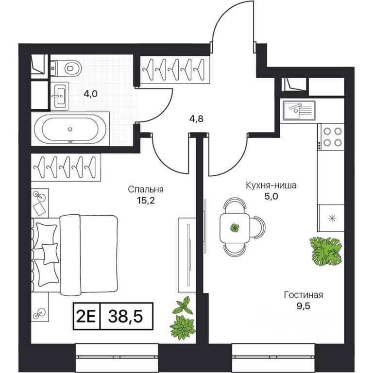Apartment Sale, 38.5 sq. m. at Pushkino Grad, Polevaya ulitsa, selo Bratovshchina, Pshkinskiy Urban District, Moscow Region, Russia #1 Apartment Sale, 38.5 sq. m. at Pushkino Grad, Polevaya ulitsa, selo Bratovshchina, Pshkinskiy Urban District, Moscow Region, Russia #1