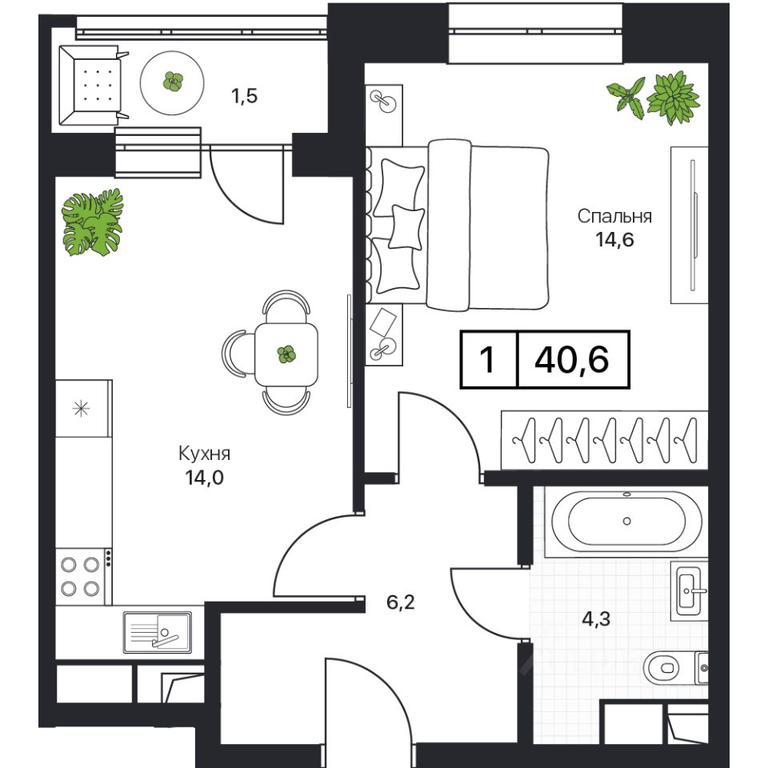 Apartment Sale, 40.6 sq. m. at Pushkino Grad, Polevaya ulitsa, selo Bratovshchina, Pshkinskiy Urban District, Moscow Region, Russia #1 Apartment Sale, 40.6 sq. m. at Pushkino Grad, Polevaya ulitsa, selo Bratovshchina, Pshkinskiy Urban District, Moscow Region, Russia #1