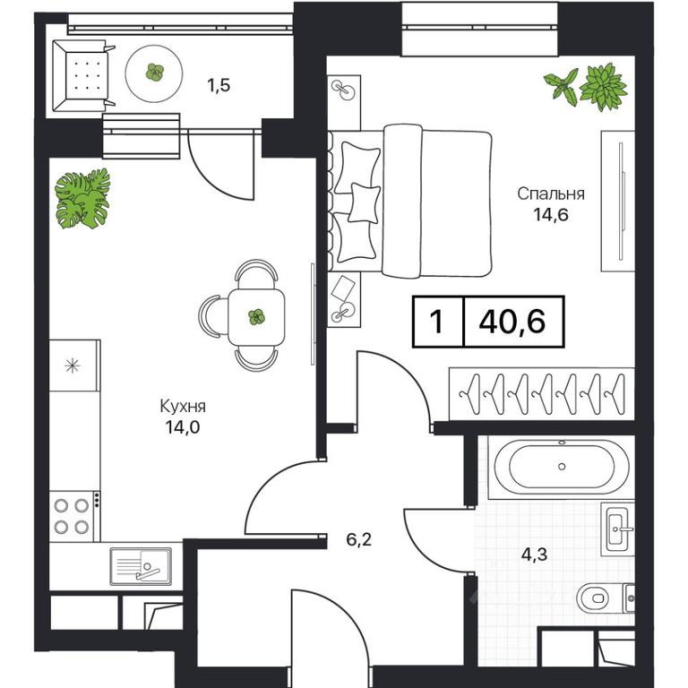 Apartment Sale, 40.6 sq. m. at Pushkino Grad, Polevaya ulitsa, selo Bratovshchina, Pshkinskiy Urban District, Moscow Region, Russia #1 Apartment Sale, 40.6 sq. m. at Pushkino Grad, Polevaya ulitsa, selo Bratovshchina, Pshkinskiy Urban District, Moscow Region, Russia #1