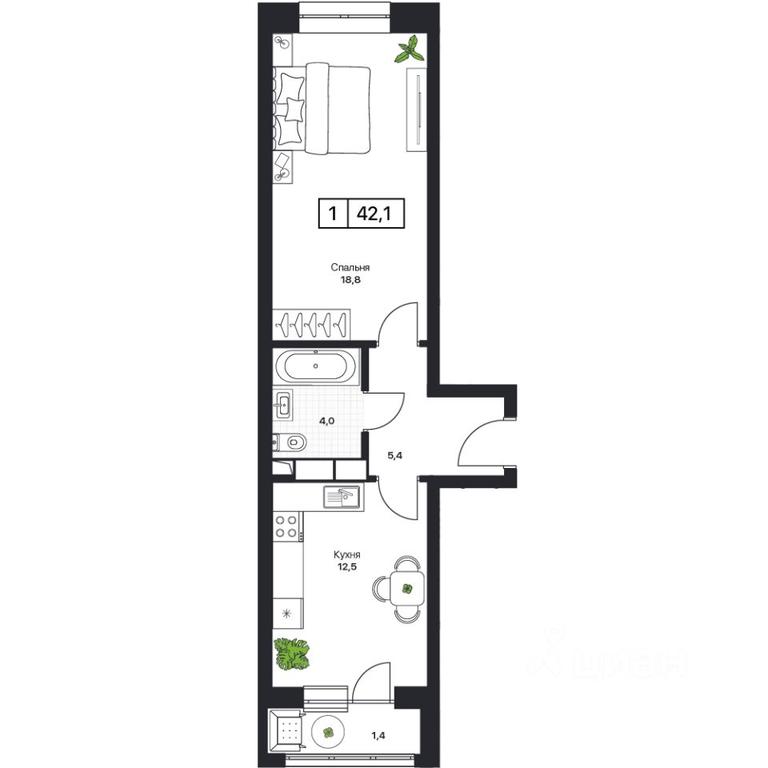 Apartment Sale, 42.1 sq. m. at Pushkino Grad, Polevaya ulitsa, selo Bratovshchina, Pshkinskiy Urban District, Moscow Region, Russia #1 Apartment Sale, 42.1 sq. m. at Pushkino Grad, Polevaya ulitsa, selo Bratovshchina, Pshkinskiy Urban District, Moscow Region, Russia #1