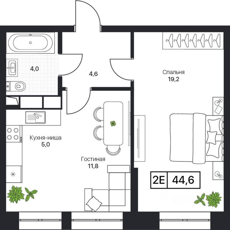 Apartment Sale, 44.6 sq. m. at Pushkino Grad, Polevaya ulitsa, selo Bratovshchina, Pshkinskiy Urban District, Moscow Region, Russia #1 Apartment Sale, 44.6 sq. m. at Pushkino Grad, Polevaya ulitsa, selo Bratovshchina, Pshkinskiy Urban District, Moscow Region, Russia #1