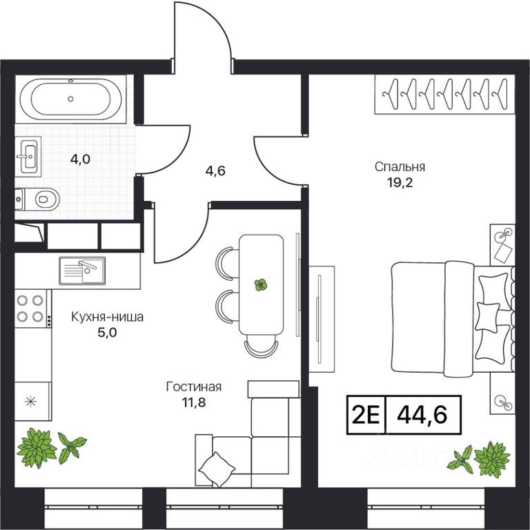 Apartment Sale, 44.6平方米 at Pushkino Grad, Polevaya ulitsa, selo Bratovshchina, Pshkinskiy Urban District, Moscow Region, Russia #1 Apartment Sale, 44.6平方米 at Pushkino Grad, Polevaya ulitsa, selo Bratovshchina, Pshkinskiy Urban District, Moscow Region, Russia #1
