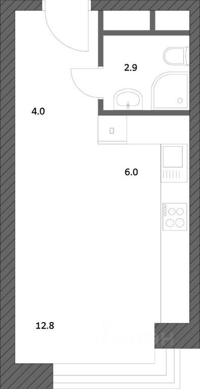 Apartment Sale, 25.7 sq. m. at Gorodskie istorii (Rasskazovka), Anny Akhmatovoy Street, Vnukovskoye Settlement, Moscow, Russia #1 Apartment Sale, 25.7 sq. m. at Gorodskie istorii (Rasskazovka), Anny Akhmatovoy Street, Vnukovskoye Settlement, Moscow, Russia #1