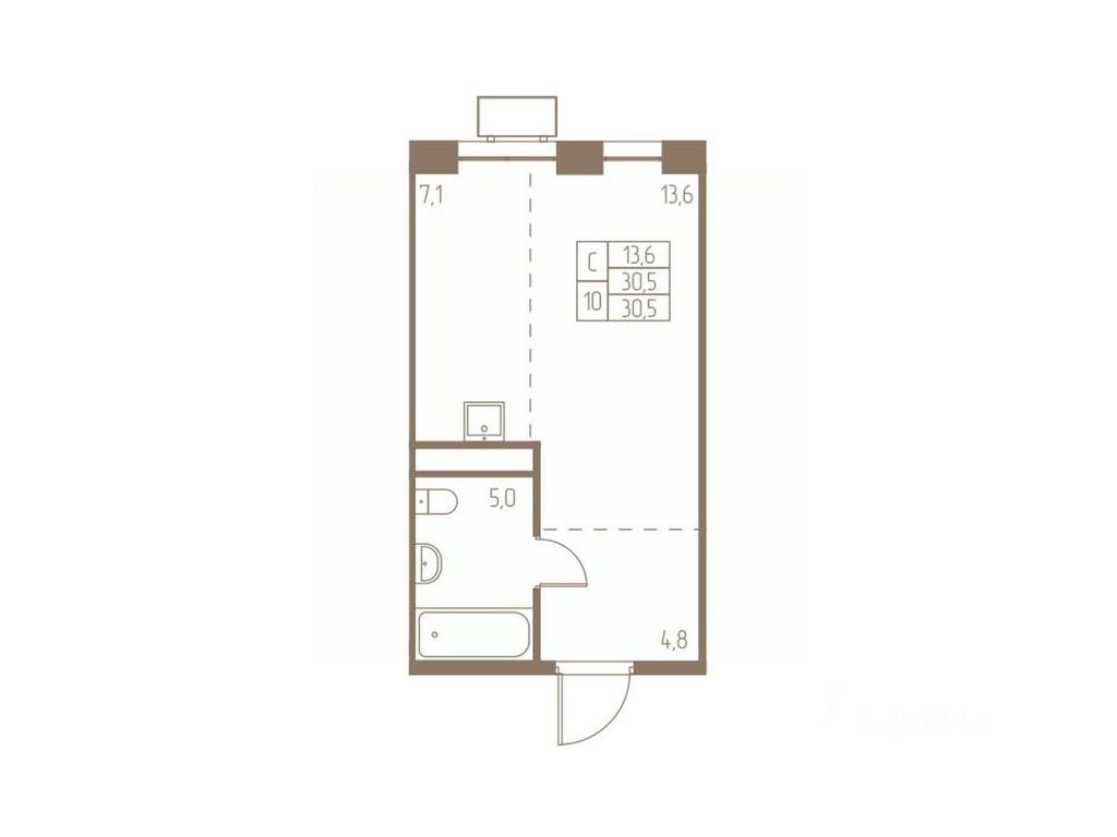 Apartment Sale, 30.5平方米 at Fabrikant, 2-y Fabrichny proyezd, Pushkino, Moscow Region, Russia #1 Apartment Sale, 30.5平方米 at Fabrikant, 2-y Fabrichny proyezd, Pushkino, Moscow Region, Russia #1