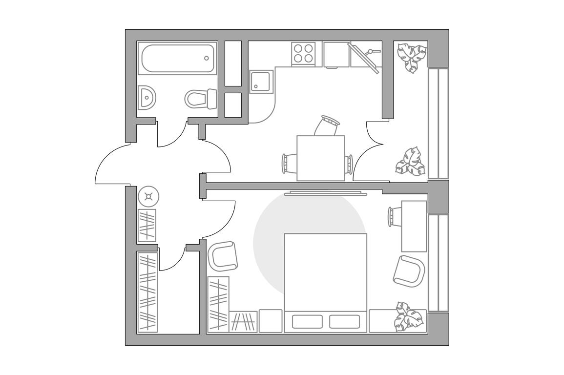 1-BD Apartment Sale, 37.85平方米 at Pekhra, Yaganova Street, 5, Balashikha, Moscow Region, Russia #1
