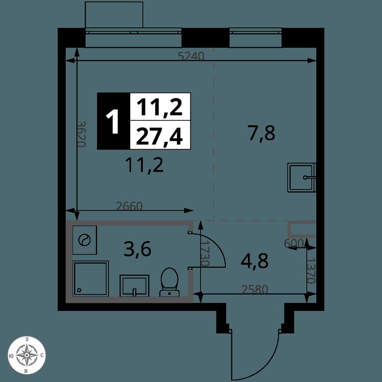 Apartment Sale, 27.4 sq. m. at 1-y Salarevskiy, Kiyevskoye Highway, Moskovskiy Settlement, Moscow, Russia #2 Apartment Sale, 27.4 sq. m. at 1-y Salarevskiy, Kiyevskoye Highway, Moskovskiy Settlement, Moscow, Russia #2