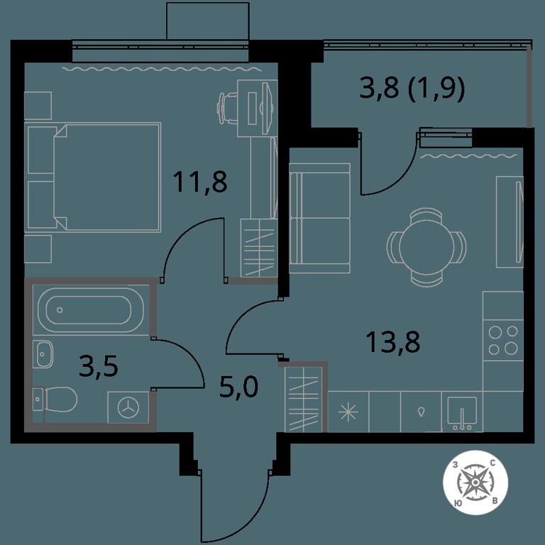 1-BD Apartment Sale, 36 sq. m. at Pervy Sheremetevskij, Komsomolskaya Street, 16, Khimki, Moscow Region, Russia #1 1-BD Apartment Sale, 36 sq. m. at Pervy Sheremetevskij, Komsomolskaya Street, 16, Khimki, Moscow Region, Russia #1