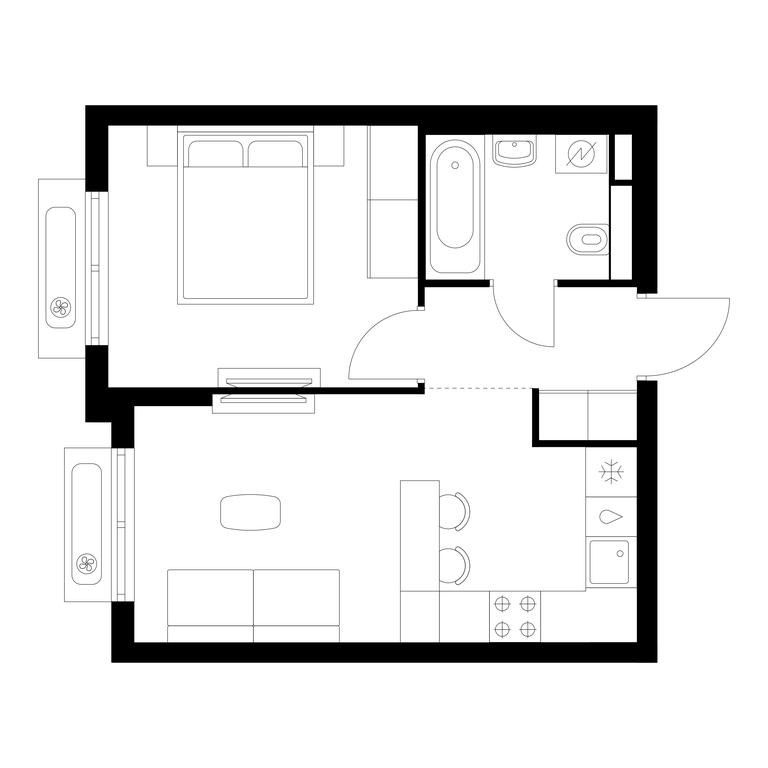 1-BD Apartment Sale, 35 sq. m. at Vostochnoe Butovo, Krymskaya Street, 13, rabochiy posyolok Bobrovo, Leninskiy City District, Moscow Region, Russia #1 1-BD Apartment Sale, 35 sq. m. at Vostochnoe Butovo, Krymskaya Street, 13, rabochiy posyolok Bobrovo, Leninskiy City District, Moscow Region, Russia #1