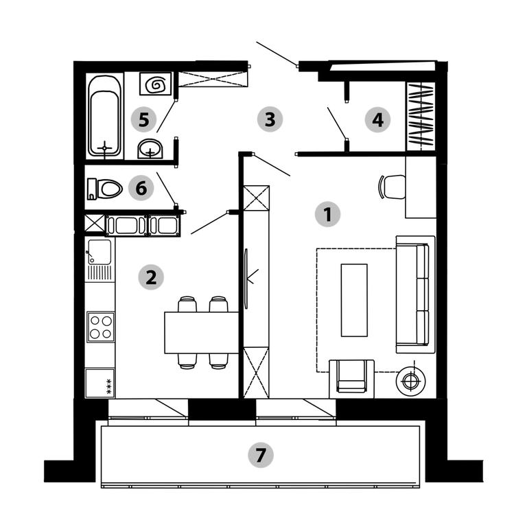 1-BD Apartment Sale, 44.2 sq. m. at Malinovo, mikrorayon Vostochny, 20, Zvenigorod, Odintsovskiy City District, Moscow Region, Russia #1 1-BD Apartment Sale, 44.2 sq. m. at Malinovo, mikrorayon Vostochny, 20, Zvenigorod, Odintsovskiy City District, Moscow Region, Russia #1