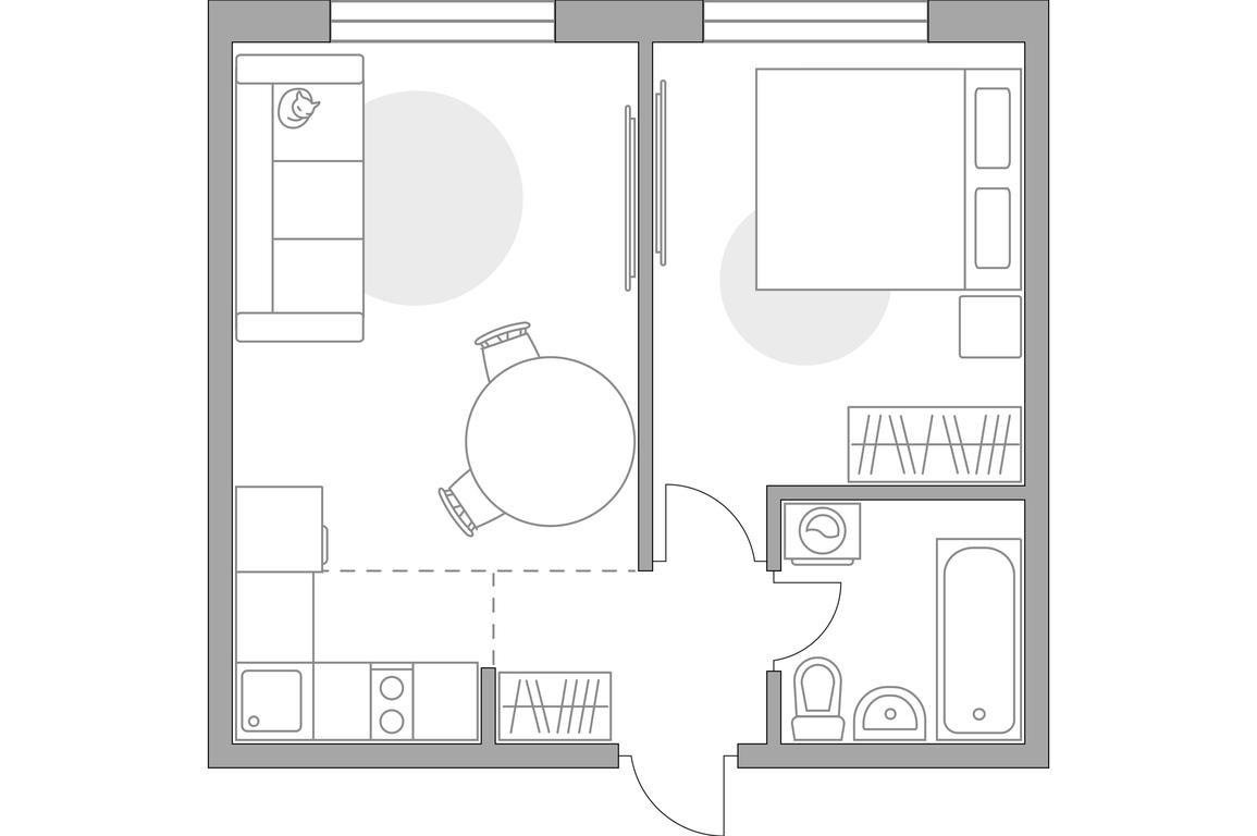 2-BD Apartment Sale, 32.54 sq. m. at Anikeevskiy, ulitsa Sergeya Zhadobkina, 1, selo Nikolo-Uryupino, Krasnogorsk City District, Moscow Region, Russia #1