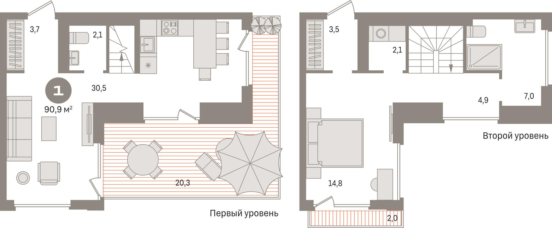 1-BD Apartment Sale, 90.9 sq. m. at Pervy kvartal, Kalinovaya ulitsa, derevnya Sapronovo, Leninskiy City District, Moscow Region, Russia #1 1-BD Apartment Sale, 90.9 sq. m. at Pervy kvartal, Kalinovaya ulitsa, derevnya Sapronovo, Leninskiy City District, Moscow Region, Russia #1