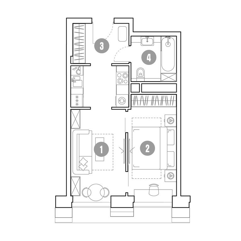 1-BD Apartment Sale, 38 sq. m. at Mirapolis, Mira Avenue, 222Ас9, Moscow, Russia #1 1-BD Apartment Sale, 38 sq. m. at Mirapolis, Mira Avenue, 222Ас9, Moscow, Russia #1