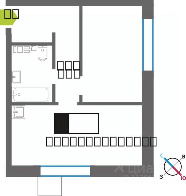 Apartment Sale, 39.2平方米 at Smart Kvartal Lesnaya Otrada, ulitsa Detstva, derevnya Aristovo, Krasnogorsk Urban District, Moscow Region, Russia #1