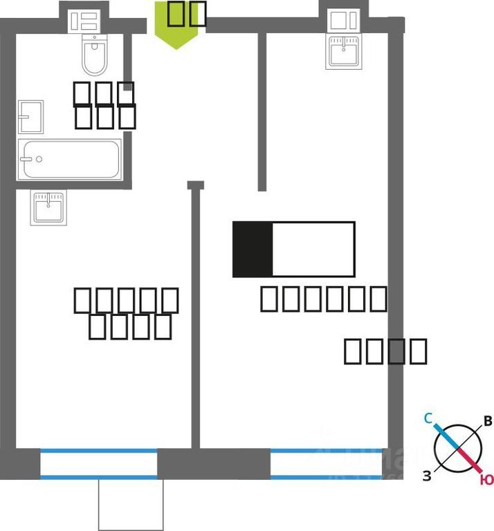 Apartment Sale, 39.3平方米 at Smart Kvartal Lesnaya Otrada, ulitsa Detstva, derevnya Aristovo, Krasnogorsk Urban District, Moscow Region, Russia #1