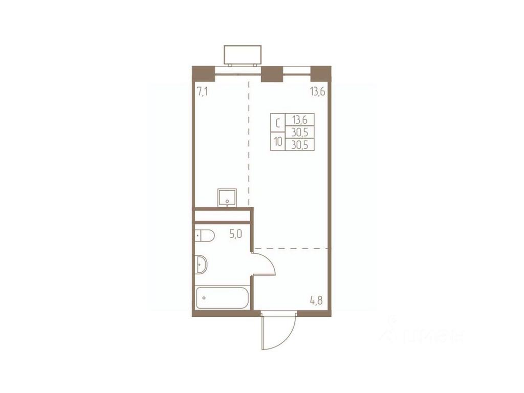 Apartment Sale, 30.5平方米 at Fabrikant, 2-y Fabrichny proyezd, Pushkino, Moscow Region, Russia #1 Apartment Sale, 30.5平方米 at Fabrikant, 2-y Fabrichny proyezd, Pushkino, Moscow Region, Russia #1