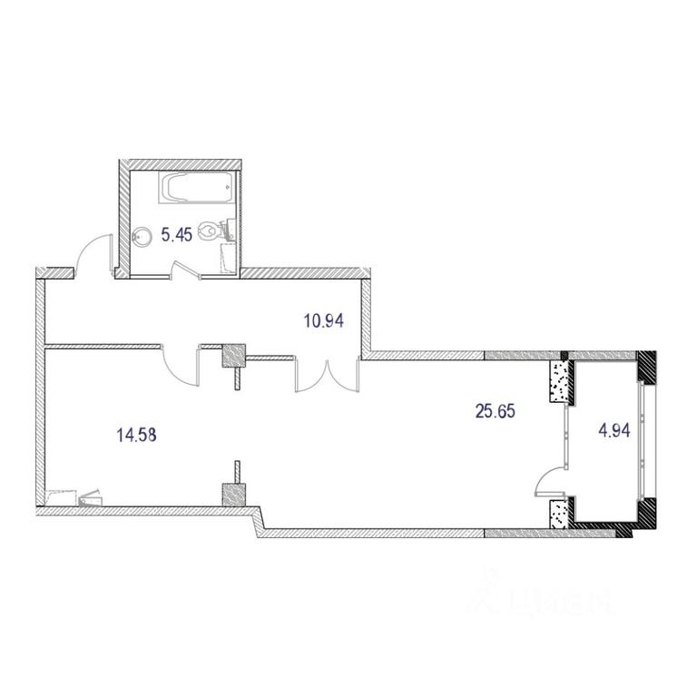 Apartment Sale, 63.53平方米 at Marshal, Marshala Rybalko Street, Moscow, Russia #1 Apartment Sale, 63.53平方米 at Marshal, Marshala Rybalko Street, Moscow, Russia #1