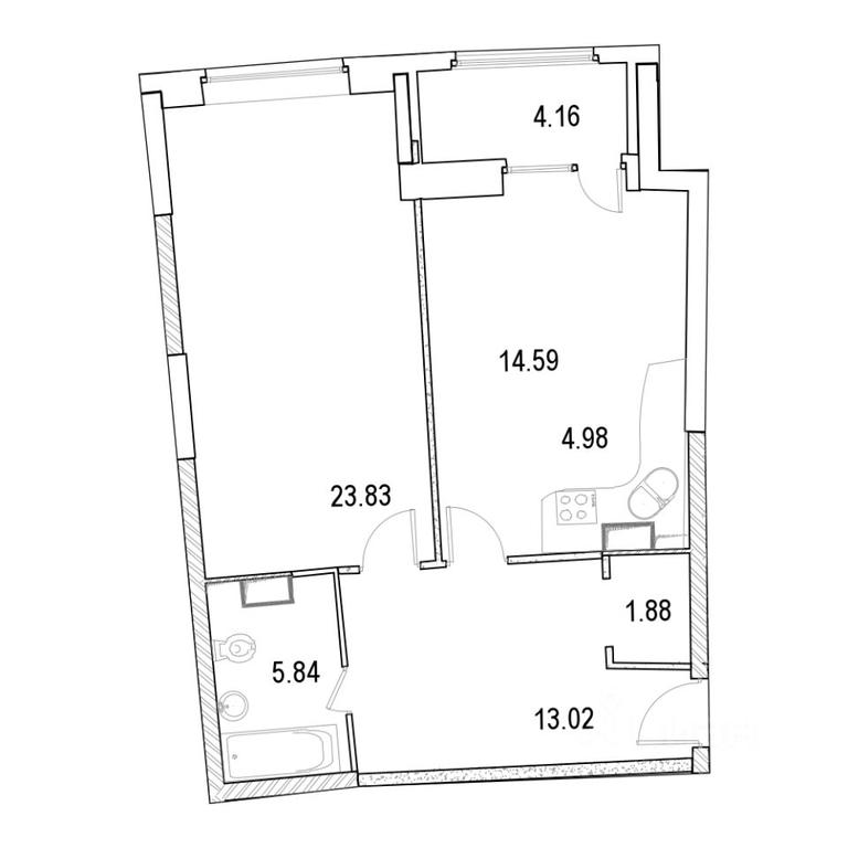 1-BD Apartment Sale, 68.4 sq. m. at Marshal, Marshala Rybalko Street, Moscow, Russia #1 1-BD Apartment Sale, 68.4 sq. m. at Marshal, Marshala Rybalko Street, Moscow, Russia #1