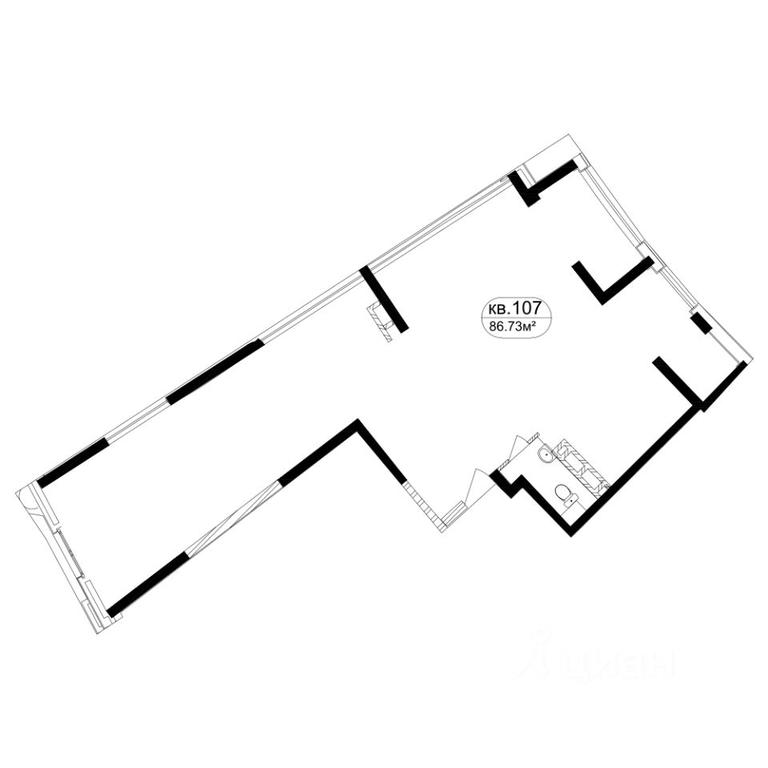 2-BD Apartment Sale, 81.2 sq. m. at Marshal, Marshala Rybalko Street, Moscow, Russia #1