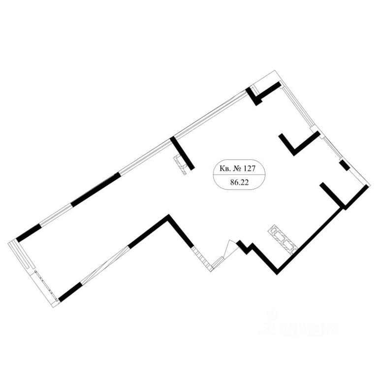 2-BD Apartment Sale, 80 sq. m. at Marshal, Marshala Rybalko Street, Moscow, Russia #1