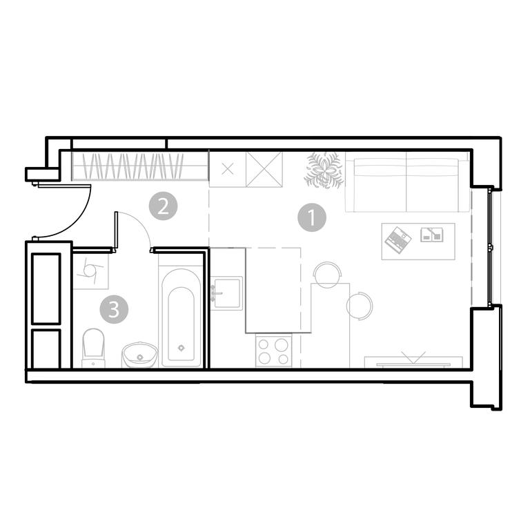 Apartment Sale, 23.8 sq. m. at EvoPark Sokolniki, Poteshnaya Street, Moscow, Russia #1 Apartment Sale, 23.8 sq. m. at EvoPark Sokolniki, Poteshnaya Street, Moscow, Russia #1