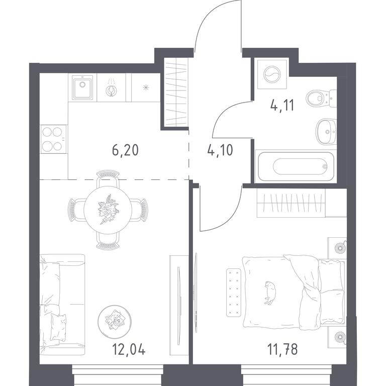 Apartment Sale, 38.23 sq. m. at Novoe Vnukovo, kvartal № 38, Kokoshkino Settlement, Moscow, Russia #1 Apartment Sale, 38.23 sq. m. at Novoe Vnukovo, kvartal № 38, Kokoshkino Settlement, Moscow, Russia #1