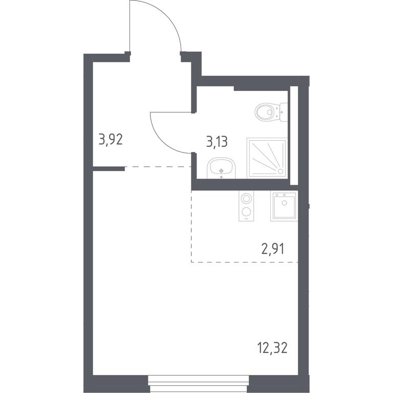 Apartment Sale, 22.28 sq. m. at Novoe Vnukovo, kvartal № 38, Kokoshkino Settlement, Moscow, Russia #1 Apartment Sale, 22.28 sq. m. at Novoe Vnukovo, kvartal № 38, Kokoshkino Settlement, Moscow, Russia #1