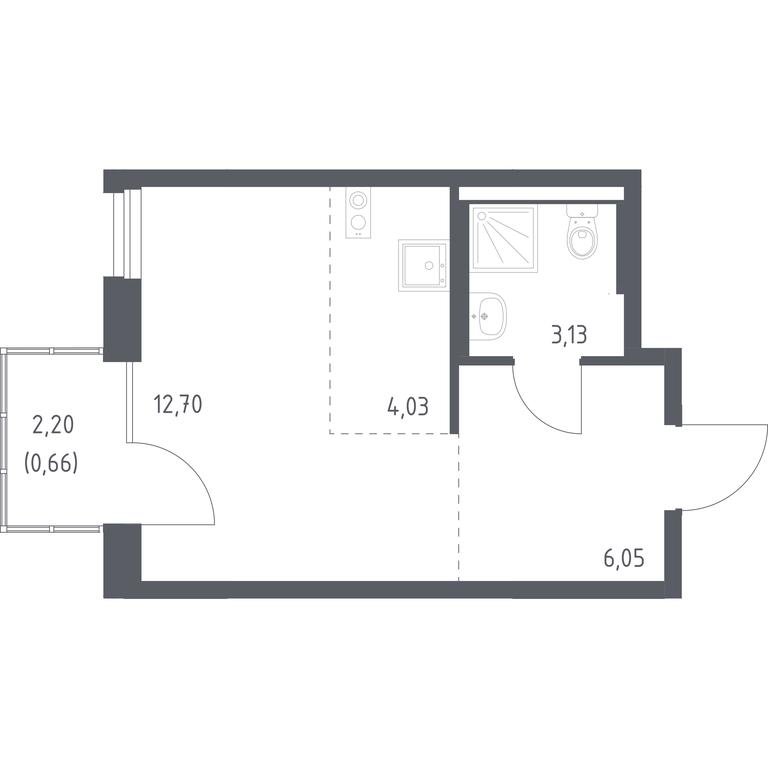 Apartment Sale, 26.57 sq. m. at Novoe Vnukovo, kvartal № 38, Kokoshkino Settlement, Moscow, Russia #1 Apartment Sale, 26.57 sq. m. at Novoe Vnukovo, kvartal № 38, Kokoshkino Settlement, Moscow, Russia #1