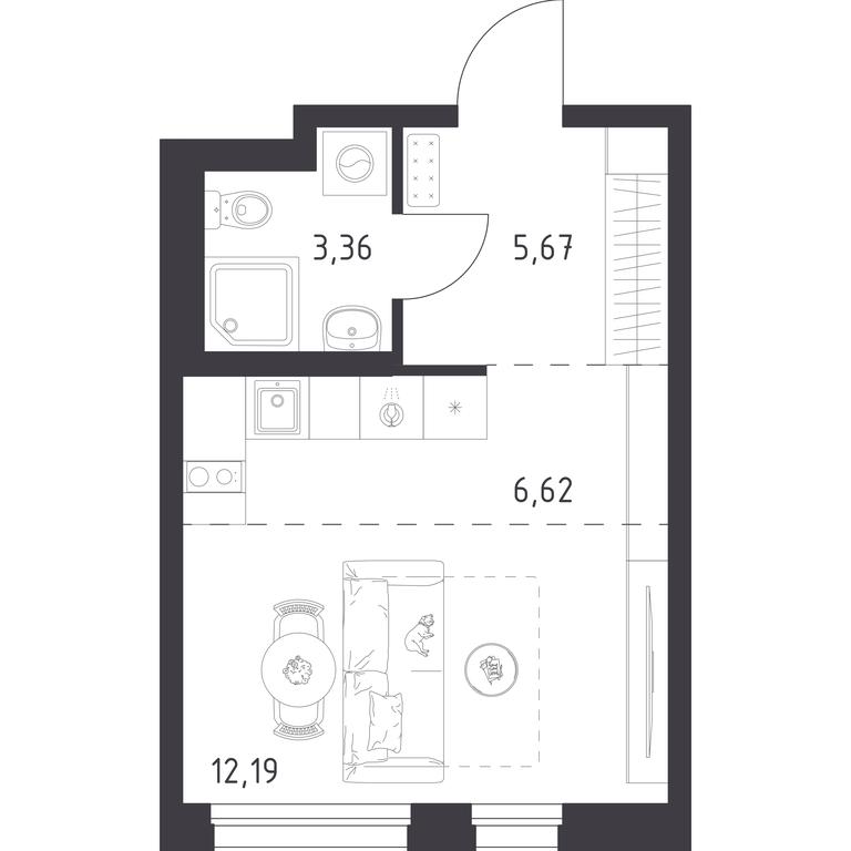 Apartment Sale, 27.84 sq. m. at Novoe Vnukovo, kvartal № 38, Kokoshkino Settlement, Moscow, Russia #1 Apartment Sale, 27.84 sq. m. at Novoe Vnukovo, kvartal № 38, Kokoshkino Settlement, Moscow, Russia #1