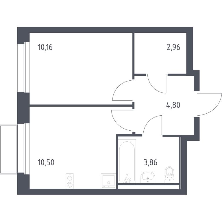 Apartment Sale, 32.28 sq. m. at Kvartal Marino, kvartal № 175, 1с1, Filimonkovskoye Municipal Formation, Moscow, Russia #1