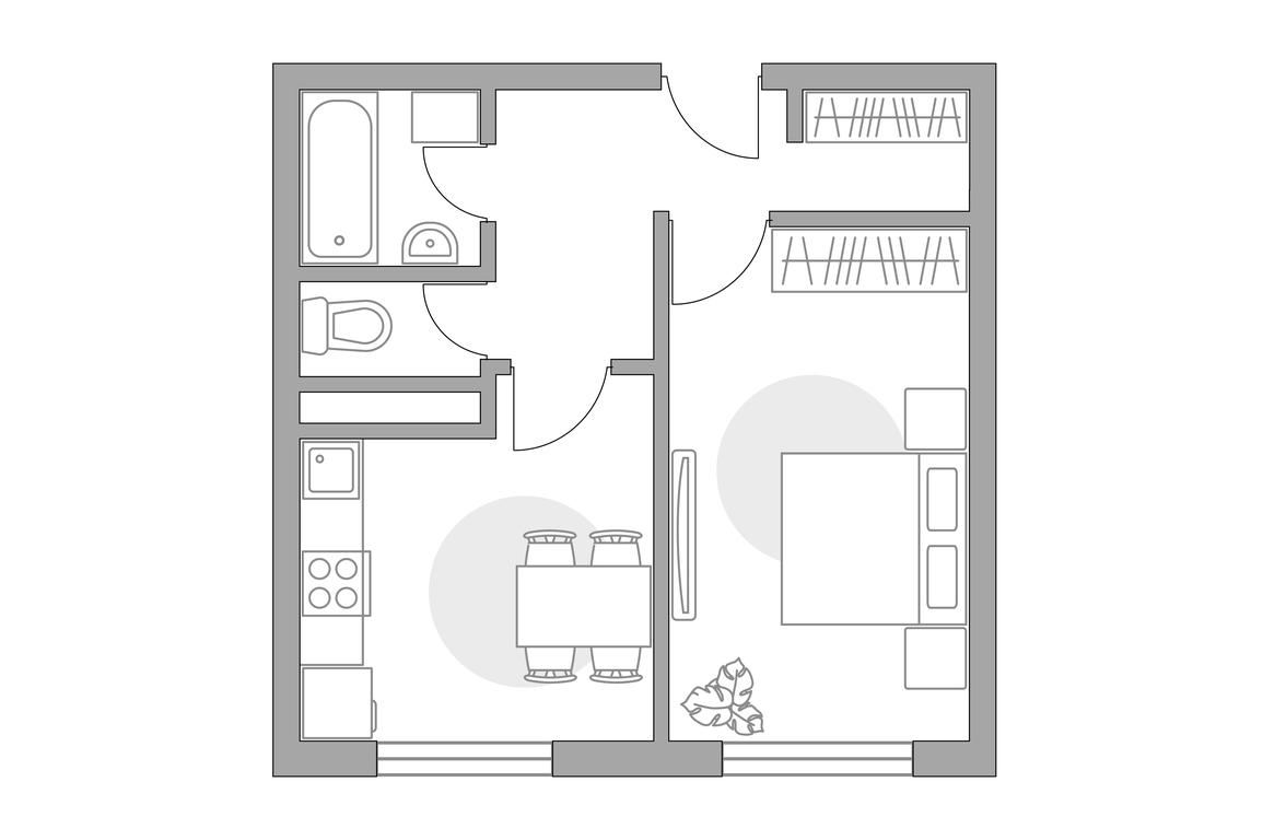 1-BD Apartment Sale, 33.77平方米 at Novaya Riga, Romanovskaya ulitsa, 5, derevnya Glukhovo, Krasnogorsk City District, Moscow Region, Russia #1