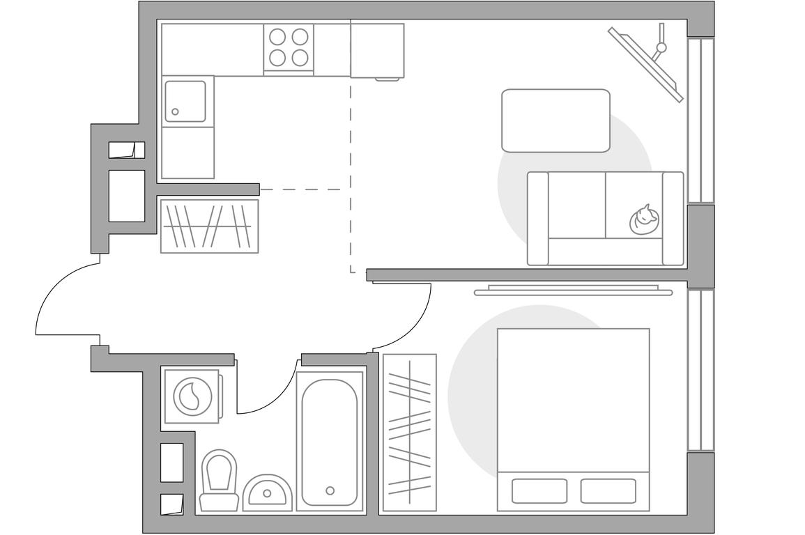 2-BD Apartment Sale, 37.22 sq. m. at BeLuck Kolomenskoe, Kashirskoye Highway, Moscow, Russia #1 2-BD Apartment Sale, 37.22 sq. m. at BeLuck Kolomenskoe, Kashirskoye Highway, Moscow, Russia #1