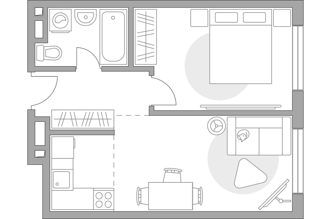2-BD Apartment Sale, 42.76 sq. m. at BeLuck Kolomenskoe, Kashirskoye Highway, Moscow, Russia #1 2-BD Apartment Sale, 42.76 sq. m. at BeLuck Kolomenskoe, Kashirskoye Highway, Moscow, Russia #1