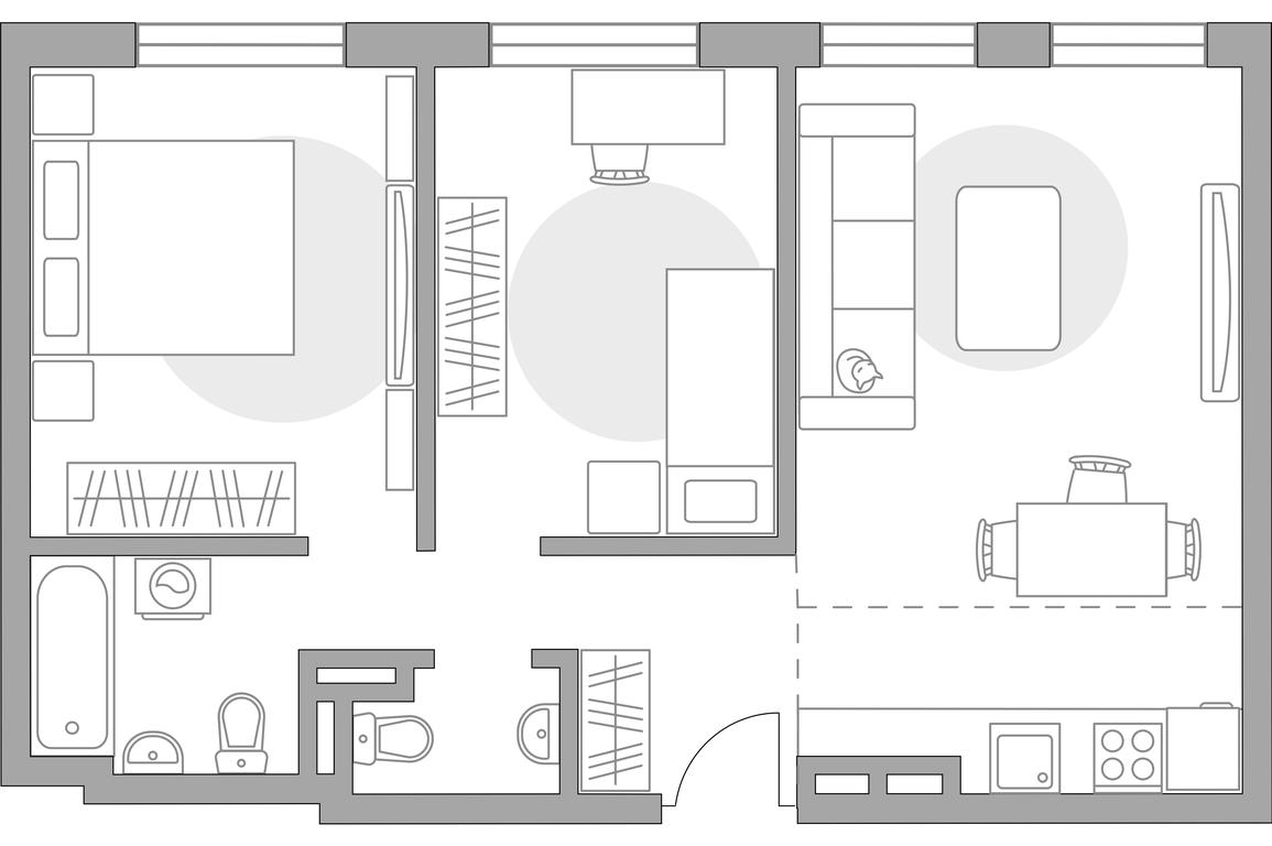 3-BD Apartment Sale, 53.46 sq. m. at Anikeevskiy, ulitsa Sergeya Zhadobkina, 1, selo Nikolo-Uryupino, Krasnogorsk City District, Moscow Region, Russia #1