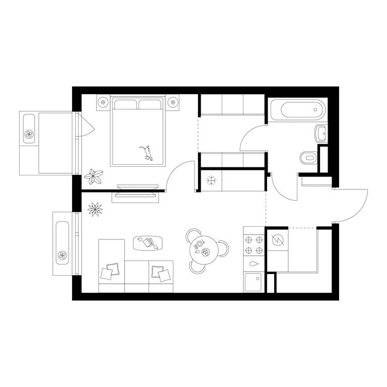 1-BD Apartment Sale, 38.2 sq. m. at Amurskiy Park, Амурская улица, 2с11, Москва, Россия #1 1-BD Apartment Sale, 38.2 sq. m. at Amurskiy Park, Амурская улица, 2с11, Москва, Россия #1