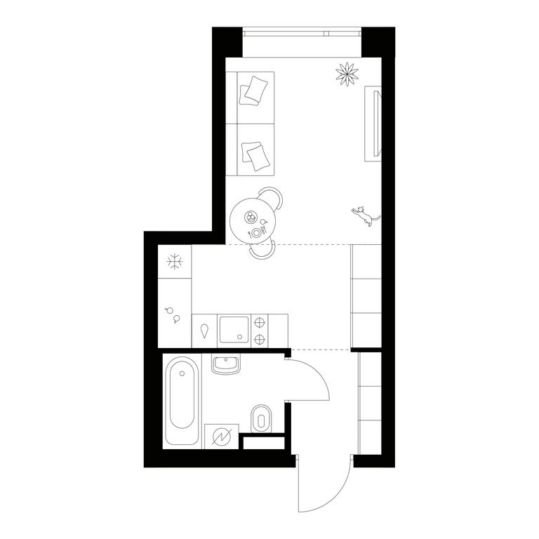 Apartment Sale, 22.7平方米 at Amurskiy Park, Амурская улица, 2с11, Москва, Россия #1 Apartment Sale, 22.7平方米 at Amurskiy Park, Амурская улица, 2с11, Москва, Россия #1