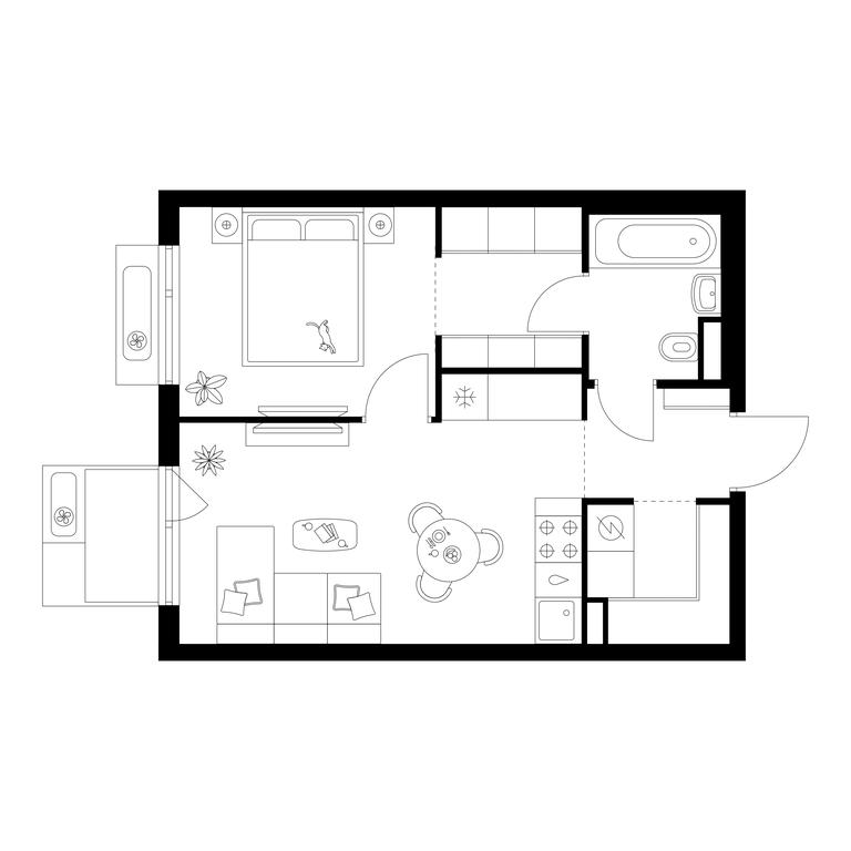 1-BD Apartment Sale, 38.2 sq. m. at Amurskiy Park, Амурская улица, 2с11, Москва, Россия #1 1-BD Apartment Sale, 38.2 sq. m. at Amurskiy Park, Амурская улица, 2с11, Москва, Россия #1