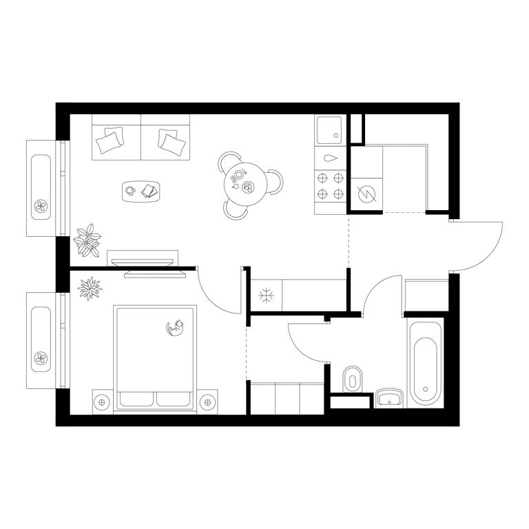 1-BD Apartment Sale, 37.5 sq. m. at Amurskiy Park, Амурская улица, 2с11, Москва, Россия #1 1-BD Apartment Sale, 37.5 sq. m. at Amurskiy Park, Амурская улица, 2с11, Москва, Россия #1