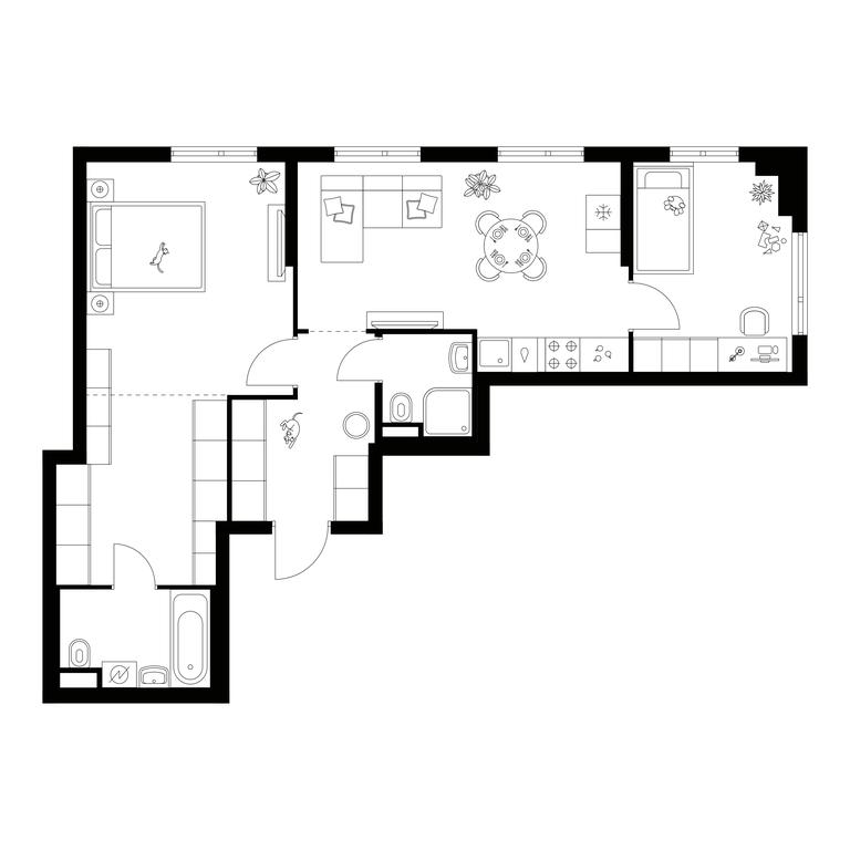 2-BD Apartment Sale, 65.4 sq. m. at Amurskiy Park, Амурская улица, 2с11, Москва, Россия #1 2-BD Apartment Sale, 65.4 sq. m. at Amurskiy Park, Амурская улица, 2с11, Москва, Россия #1