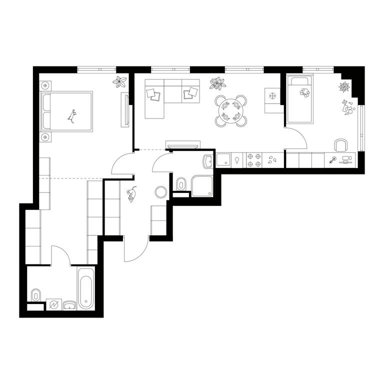 2-BD Apartment Sale, 65.6平方米 at Amurskiy Park, Амурская улица, 2с11, Москва, Россия #1 2-BD Apartment Sale, 65.6平方米 at Amurskiy Park, Амурская улица, 2с11, Москва, Россия #1