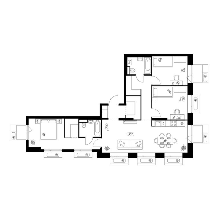 3-BD Apartment Sale, 88.7平方米 at Amurskiy Park, Амурская улица, 2с11, Москва, Россия #1 3-BD Apartment Sale, 88.7平方米 at Amurskiy Park, Амурская улица, 2с11, Москва, Россия #1