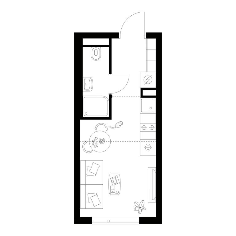 Apartment Sale, 18.4平方米 at Amurskiy Park, Амурская улица, 2с11, Москва, Россия #1 Apartment Sale, 18.4平方米 at Amurskiy Park, Амурская улица, 2с11, Москва, Россия #1
