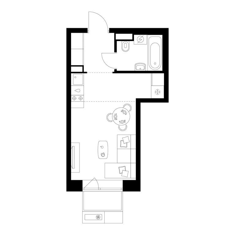 Apartment Sale, 24.6 sq. m. at Amurskiy Park, Амурская улица, 2с11, Москва, Россия #1 Apartment Sale, 24.6 sq. m. at Amurskiy Park, Амурская улица, 2с11, Москва, Россия #1