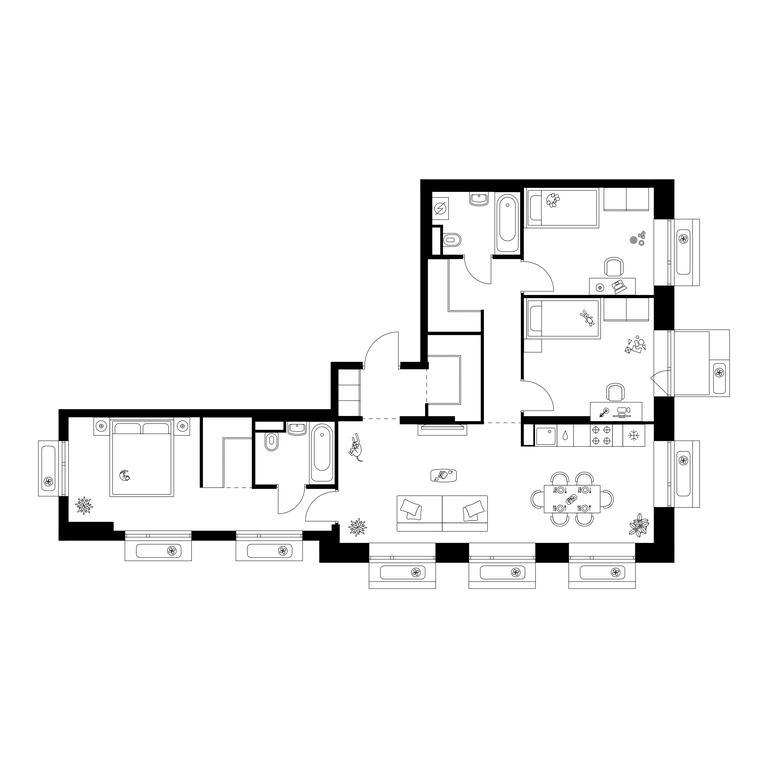 3-BD Apartment Sale, 87.7 sq. m. at Amurskiy Park, Амурская улица, 2с11, Москва, Россия #1 3-BD Apartment Sale, 87.7 sq. m. at Amurskiy Park, Амурская улица, 2с11, Москва, Россия #1