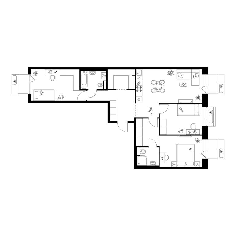 3-BD Apartment Sale, 84.8 sq. m. at Amurskiy Park, Амурская улица, 2с11, Москва, Россия #1 3-BD Apartment Sale, 84.8 sq. m. at Amurskiy Park, Амурская улица, 2с11, Москва, Россия #1