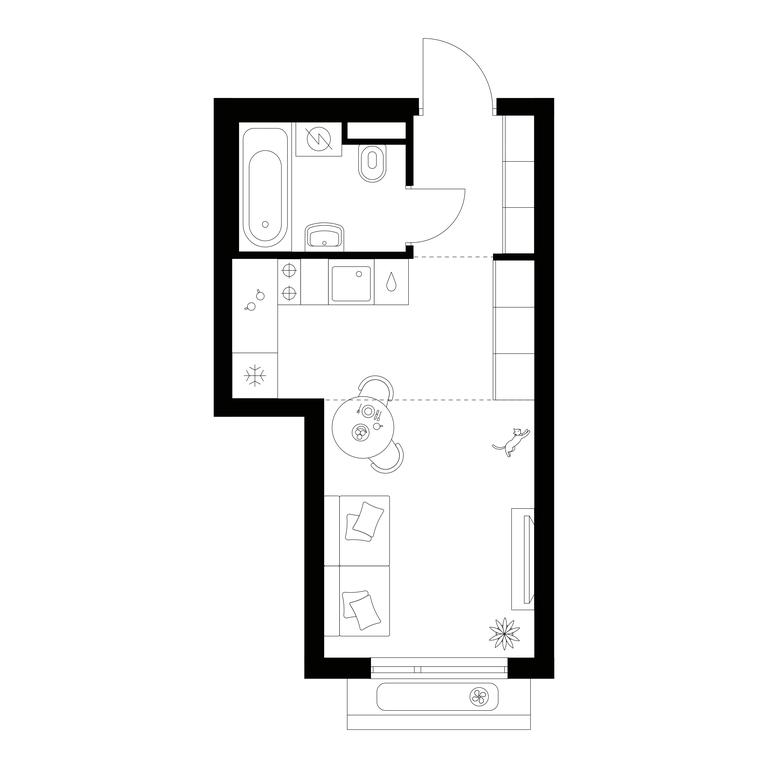 Apartment Sale, 23 sq. m. at Amurskiy Park, Амурская улица, 2с11, Москва, Россия #1 Apartment Sale, 23 sq. m. at Amurskiy Park, Амурская улица, 2с11, Москва, Россия #1
