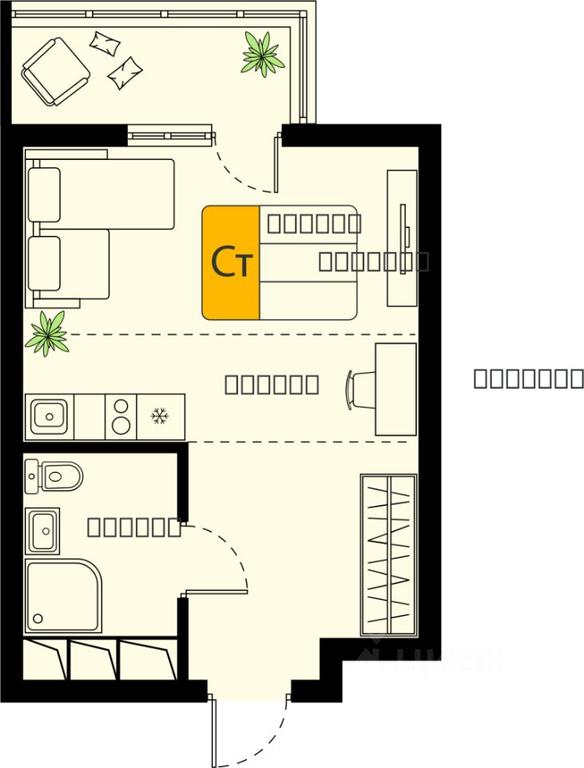 Apartment Sale, 23.49 sq. m. at Khimki Taym, mikrorayon Planernaya, Khimki, Moscow Region, Russia #1 Apartment Sale, 23.49 sq. m. at Khimki Taym, mikrorayon Planernaya, Khimki, Moscow Region, Russia #1